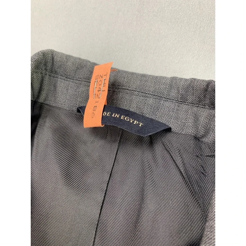 Banana Republic‎ Mens Blazer 42R Gray Herringbone Suit Jacket Formal Event